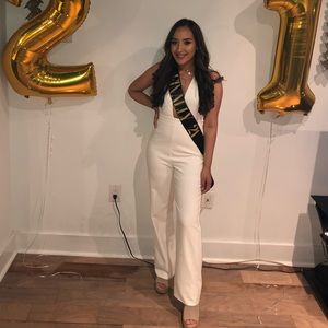 Meshki White Jumpsuit